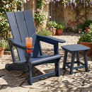 Adirondack Chair with Cup Holder - HDPE Outdoor Seating