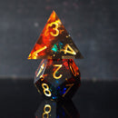 Hellish Rebuke Sharp-Edged Resin Dice Set