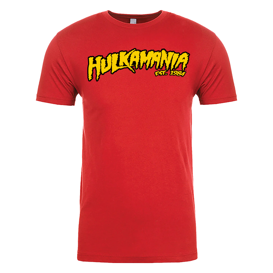 Red Hulkamania Adult T-Shirt