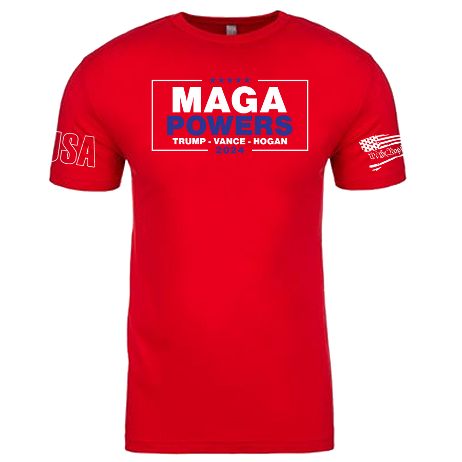 Red MAGA-Powers Adult T-Shirt