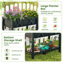 HIPS Raised Garden Bed Poly Wood Elevated Planter Box