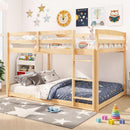 Full Over Full Bunk Bed with Ladder and Safety Guardrails