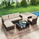 4 Pieces Patio Rattan