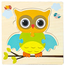 Baby Wooden 3D Tangram Puzzle – Educational Cartoon Animal Toy