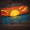 Setting Yellow Sun Playmat