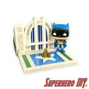 Hall of Justice Floating Shelf | Fits Funko Town | Screws included