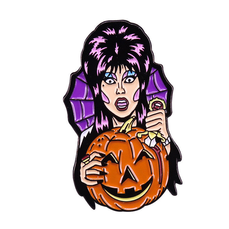 Elvira Enamel Pin