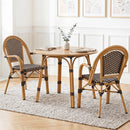 PE Wicker Bistro Dining Chairs Set of 2 - 400 lbs Capacity