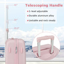 Hardside Luggage with Spinner Wheels with TSA Lock and Height Adjustable Handle