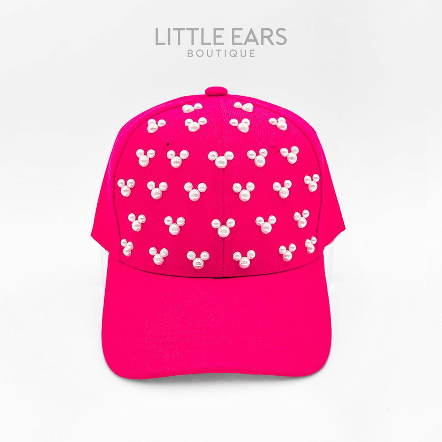 Hot Pink Pearls Hat