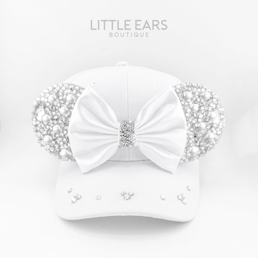 Sparkle Silver & Pearls Hat