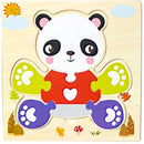 Baby Wooden 3D Tangram Puzzle – Educational Cartoon Animal Toy
