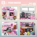 Dessert Trolley Building Block toys Minifigures Food Trucks Fun for All over 500 Pieces