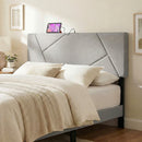 Headboard for Full Size Bed and Queen Geometric Upholstered Head Board