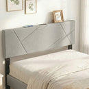 Headboard for Full Size Bed and Queen Geometric Upholstered Head Board