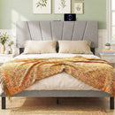 Headboard for Queen and Full Size Bed Geometric Upholstered Head Board