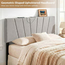 Headboard for Queen and Full Size Bed Geometric Upholstered Head Board