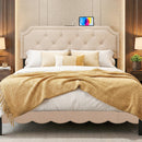 Headboard for Queen and Full Size Bed Tufted Upholstered Head Board