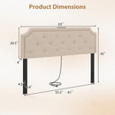 Headboard for Queen and Full Size Bed Tufted Upholstered Head Board