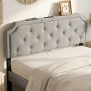 Headboard for Queen and Full Size Bed Tufted Upholstered Head Board
