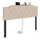 Headboard for Queen and Full Size Bed Rivet Tufted Upholstered Head Board
