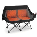 Heated Double Camping Chair with 4 Heating Zones