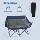 Heated Double Camping Chair with 4 Heating Zones
