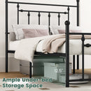 Full/Queen/Twin Size Heavy-duty Metal Bed Frame with Headboard