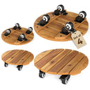 Rolling Plant Stand Set of 2 with Lockable Casters