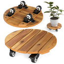 Rolling Plant Stand Set of 2 with Lockable Casters