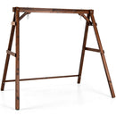 Carbonized Fir Wood Swing Frame with 880 lb Capacity