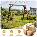 Carbonized Fir Wood Swing Frame with 880 lb Capacity