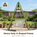Carbonized Fir Wood Swing Frame with 880 lb Capacity