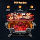 100% Cast Iron Hibachi Grill with Grill Grate Lifter