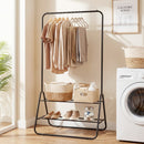 Heavy Duty Clothes Rack with Hanging Rod and Storage Shelves