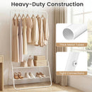 Heavy Duty Clothes Rack with Hanging Rod and Storage Shelves