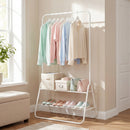 Heavy Duty Clothes Rack with Hanging Rod and Storage Shelves