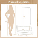 Heavy Duty Clothes Rack with Hanging Rod and Storage Shelves