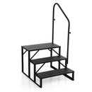 Heavy Duty Hot Tub Stair with Wide Anti-Slip Platforms for Porch and Mobile Home