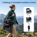 Camping Chair Heavy Duty with Cup Holder and Bottle Opener