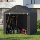 Portable Storage Shed with Roll-Up Zipper Door