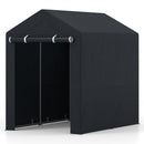 Portable Storage Shed with Roll-Up Zipper Door