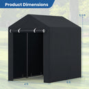 Portable Storage Shed with Roll-Up Zipper Door