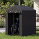 Portable Storage Shed with Roll-Up Zipper Door