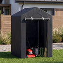 Portable Storage Shed with Roll-Up Zipper Door