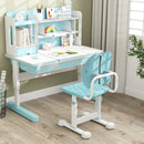 Height-adjustable Kid's Study Chair with Double Back Support and Breathable Seat for 3+ Years Old