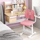 Height-adjustable Kid's Study Chair with Double Back Support and Breathable Seat for 3+ Years Old