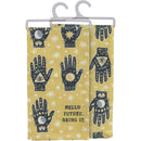 Hello Future Bring It Mystical Hand Dish Cloth Towel | All-Over Astrology Design | 20" x 26"