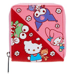 Hello Kitty & Friends Color Block Zip Around Wallet by LoungeFly