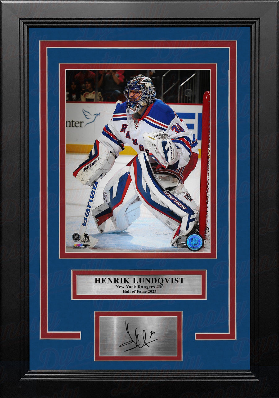 Henrik Lundqvist in Net New York Rangers 8